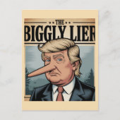 Trump Biggly Lier Briefkaart (Voorkant)
