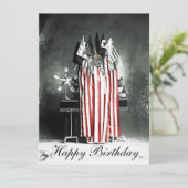 Trump Birthday Card Circa 1910 Patriotic Display (Staand voorkant)