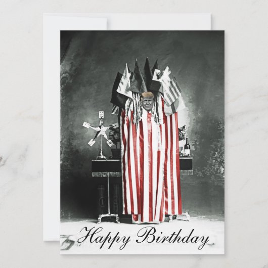 Trump Birthday Card Circa 1910 Patriotic Display (Voorkant)