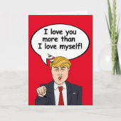 Trump Birthday Card - Ik hou meer van je dan van m Kaart (Voorkant)