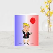 Trump Birthday Kaart (Gele Bloem)