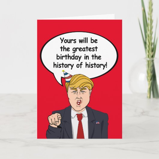 Trump Birthday Kaart: de mooiste verjaardag uit de Kaart (Voorkant)