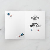 Trump Birthday Kaart - Laten we eerlijk vieren (Binnen)