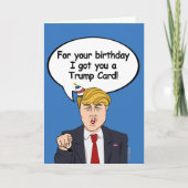 Trump Birthday Kaart - Voor je verjaardag heb ik j (Voorkant)