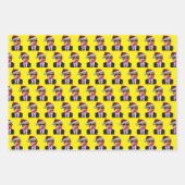 Trump blaast Bubble Gum Kerstmis Inpakpapier Vel (Voorkant 2)