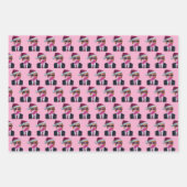 Trump blaast Bubble Gum Kerstmis Inpakpapier Vel (Voorkant)