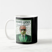 Trump blaast Bubble Gum St. Patrick's Day grappig Koffiemok (Links)