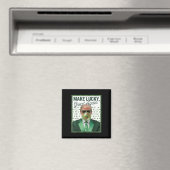 Trump blaast Bubble Gum St. Patrick's Day grappig Magneet (Insitu (Vaatwasser))