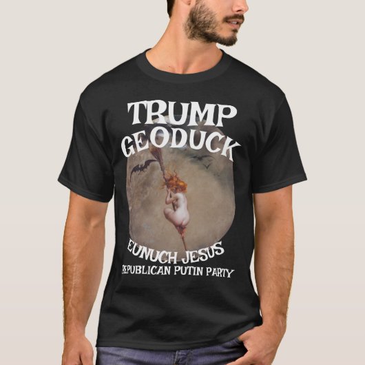 Trump Black Witch Jesus Republikeinse Partij T-shirt (Voorkant)