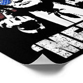 Trump blij 4 juli Trump Amerikaanse vlag 8 Poster (Hoek)