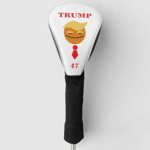 Trump blij gezicht met Stropdas, 47 Golfheadcover