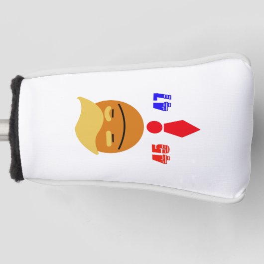 Trump blij met Stropdas 45/47 Golfheadcover (Voorkant)