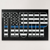 Trump Blue Line Flag Legpuzzel (Horizontaal)