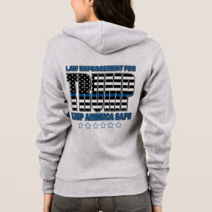 Trump-Blue-Line-politievlag Hoodie