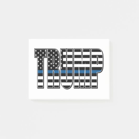 Trump-Blue-Line-politievlag Post-it® Notes (Voorkant)