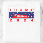 TRUMP BOATERS 2024 RECHTHOEKIGE STICKER (Tas)