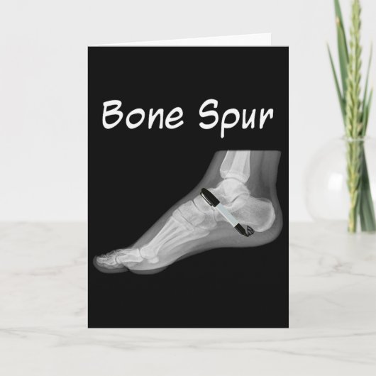 Trump Bone Spur Ink Pen Funny Anti Trump Kaart (Voorkant)