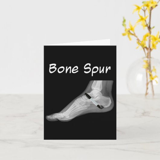 Trump Bone Spur Ink Pen Grappig Anti Trump Kaart (Gele Bloem)