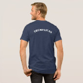 Trump Border Wall Construction voegt Jouw naam toe Tri-Blend Shirt (Voorkant)