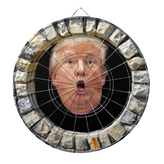 Trump bouwt een wanddartboard dartbord (Voorkant)