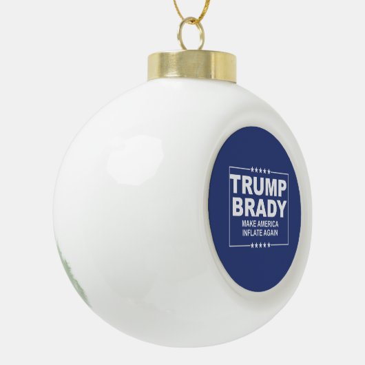 Trump Brady 2016 Keramische Bal Ornament (Links)