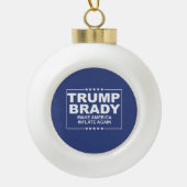 Trump Brady 2016 Keramische Bal Ornament (Voorkant)