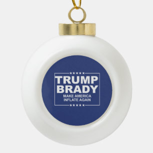 Trump Brady 2016 Keramische Bal Ornament