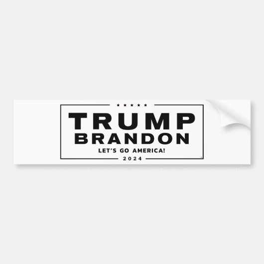 Trump Brandon 2024™ Bumpersticker voor verkiezinge (Voorkant)