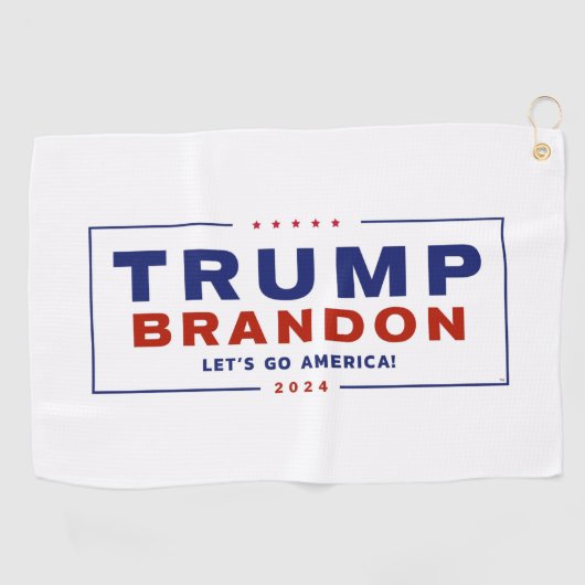 Trump Brandon 2024™ Election Golf Towel Golfhanddoek (Horizontaal)