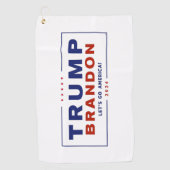 Trump Brandon 2024™ Election Golf Towel Golfhanddoek (Voorkant)