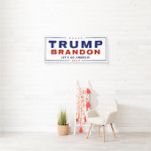 Trump Brandon 2024™ Election Vinyl Banner Officiee (Insitu)