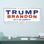 Trump Brandon 2024™ Election Vinyl Banner Officiee (Beurs)
