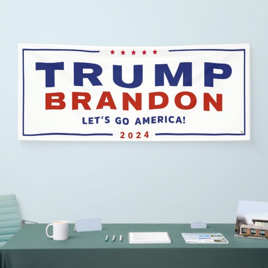Trump Brandon 2024™ Election Vinyl Banner Officiee (Beurs)
