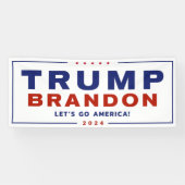 Trump Brandon 2024™ Election Vinyl Banner Officiee (Horizontaal)