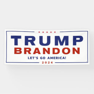 Trump Brandon 2024™ Election Vinyl Banner Officiee