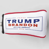 Trump Brandon 2024™ Verkiezingsgolf Hoesje Golf Pu Golfheadcover (Voorkant)
