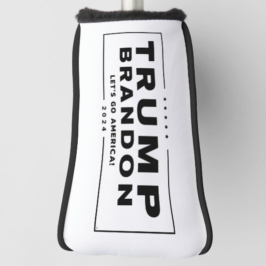 Trump Brandon 2024™ Verkiezingsgolf Hoesje Golf Pu Golfheadcover (Draai 90)