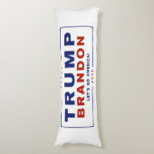 Trump Brandon 2024™ Verkiezingsofficieel Lichaamskussen (Voorkant Verticaal)