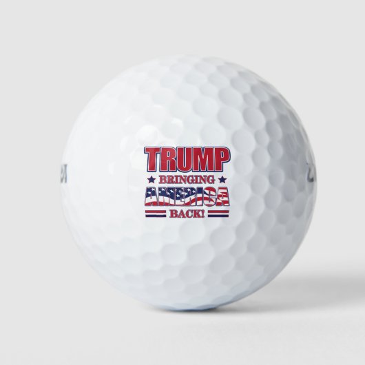 Trump brengt Amerika terug Golfballen (Voorkant)