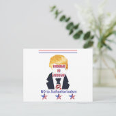 Trump-Briefkaart gericht aan het Witte Huis Briefkaart (Staand voorkant)