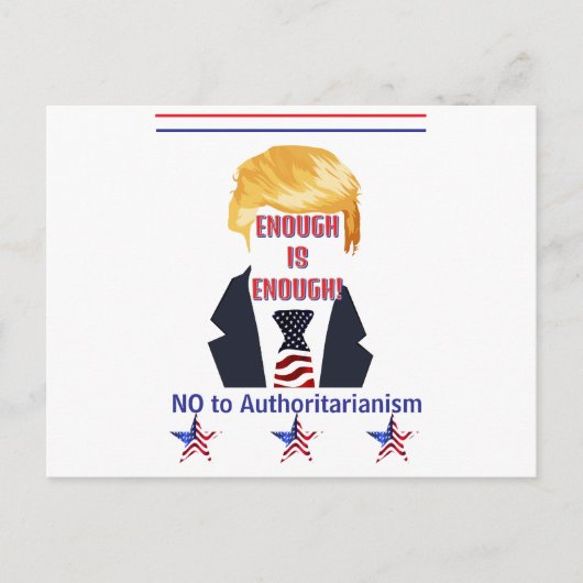 Trump-Briefkaart gericht aan senator Briefkaart (Voorkant)