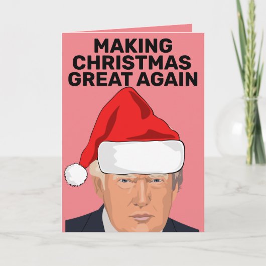 TRUMP BRINGT KERSTMIS WEER TOPKAARTEN KAART (Voorkant)