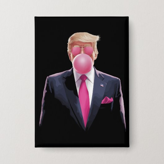 Trump Bubble Gum Button (Voorkant)