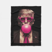 Trump Bubble Gum Fleece Deken (Voorkant)
