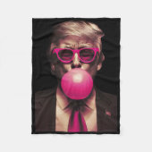 Trump Bubble Gum Fleece Deken (Voorkant)