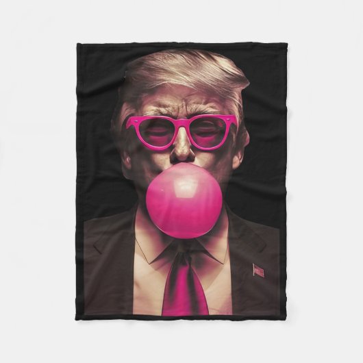 Trump Bubble Gum Fleece Deken (Voorkant)