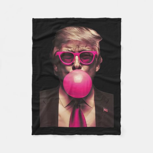 Trump Bubble Gum Funny 1 Fleece Deken (Voorkant)