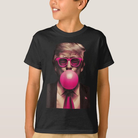 Trump Bubble Gum Funny  T-shirt (Voorkant)