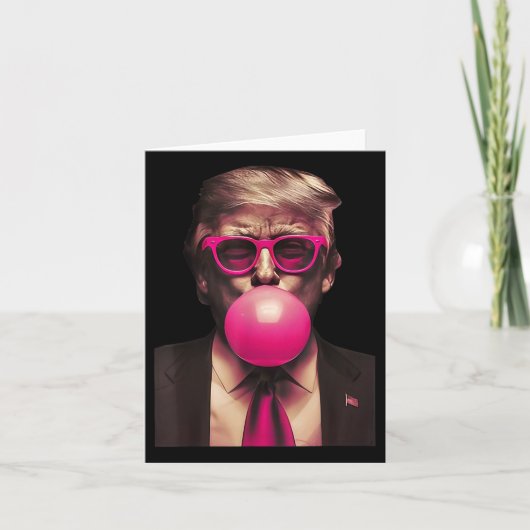 Trump Bubble Gum Grappig Kaart (Voorkant)