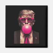 Trump Bubble Gum Grappig Magneet (Voorkant)